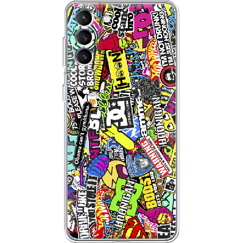 Чехол BoxFace Samsung G996 Galaxy S21 Plus Multicolored Inscriptions