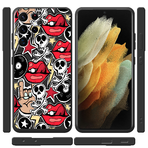 Чехол BoxFace Samsung G998 Galaxy S21 Ultra Rock Graffiti