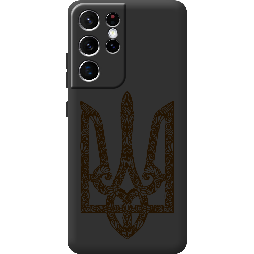 Чехол BoxFace Samsung G998 Galaxy S21 Ultra Ukrainian Black Trident