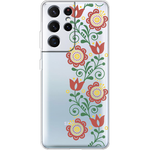 Чехол BoxFace Samsung G998 Galaxy S21 Ultra Ethno Flower