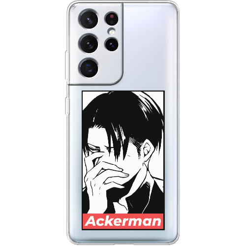 Чехол BoxFace Samsung G998 Galaxy S21 Ultra Attack On Titan - Ackerman