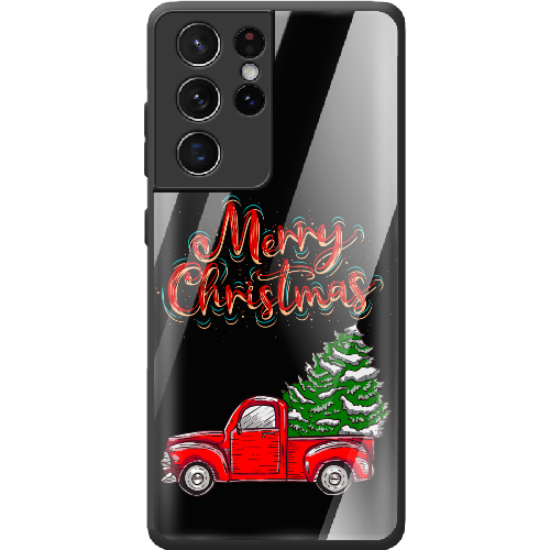 Чехол BoxFace Samsung G998 Galaxy S21 Ultra Holiday Car Merry Christmas