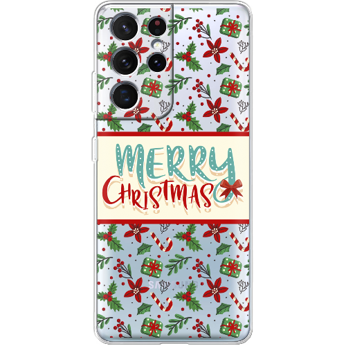 Чехол BoxFace Samsung G998 Galaxy S21 Ultra Vintage Christmas Congratulation