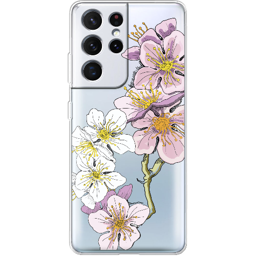 Чехол BoxFace Samsung G998 Galaxy S21 Ultra Cherry Blossom