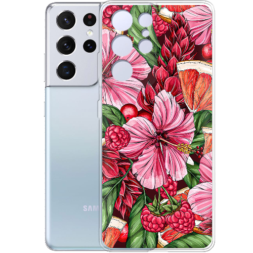 Чехол BoxFace Samsung G998 Galaxy S21 Ultra Tropical Flowers