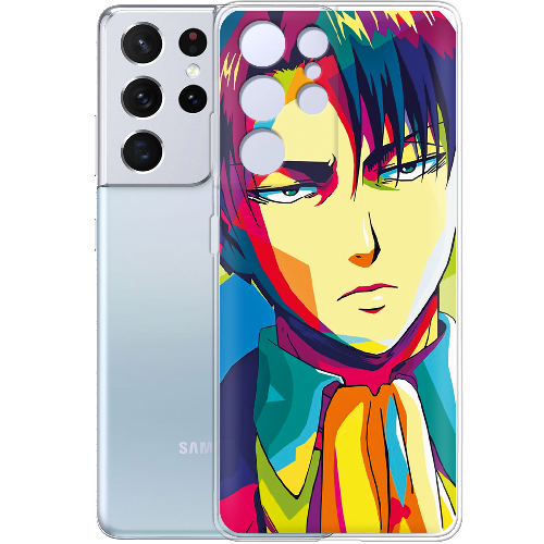 Чехол BoxFace Samsung G998 Galaxy S21 Ultra Attack on titan Levi Anime Pop