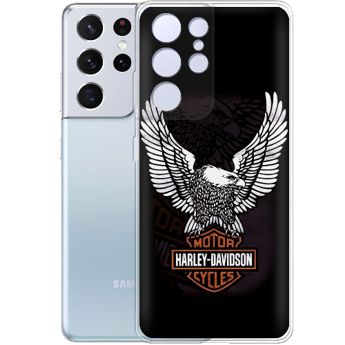 Чехол BoxFace Samsung G998 Galaxy S21 Ultra Harley Davidson and eagle