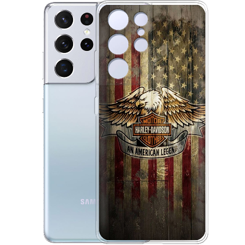 Чехол BoxFace Samsung G998 Galaxy S21 Ultra Harley Davidson An American Legend