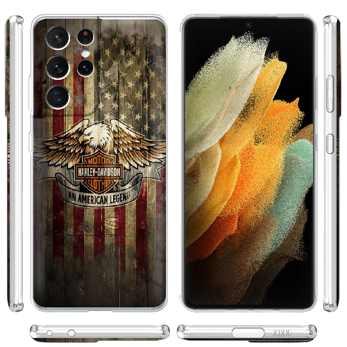 Чехол BoxFace Samsung G998 Galaxy S21 Ultra Harley Davidson An American Legend