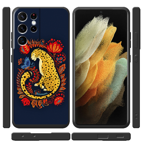 Чехол BoxFace Samsung G998 Galaxy S21 Ultra Petrykivka Leopard