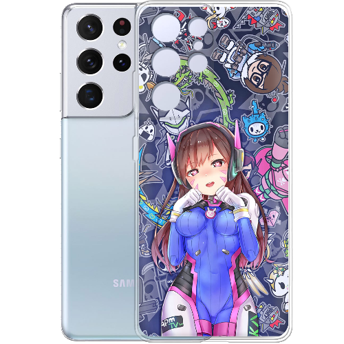 Чехол BoxFace Samsung G998 Galaxy S21 Ultra Overwatch D.VA