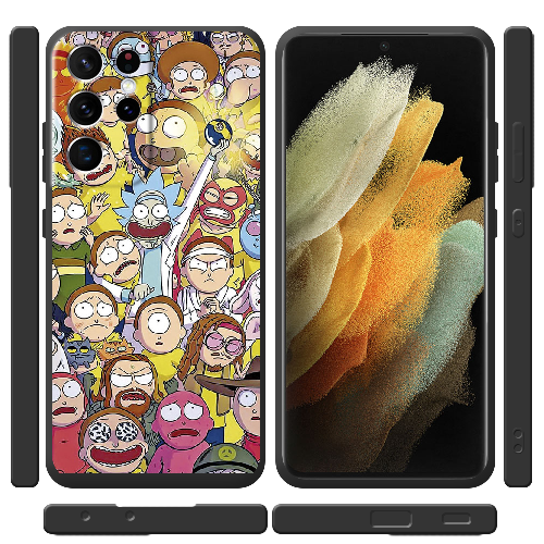 Чехол BoxFace Samsung G998 Galaxy S21 Ultra Rick and Morty все герои