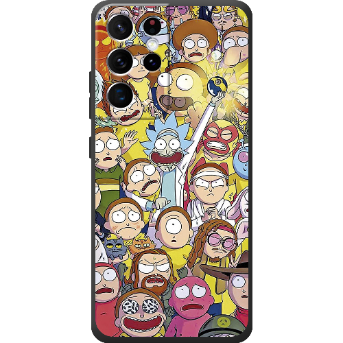 Чехол BoxFace Samsung G998 Galaxy S21 Ultra Rick and Morty все герои