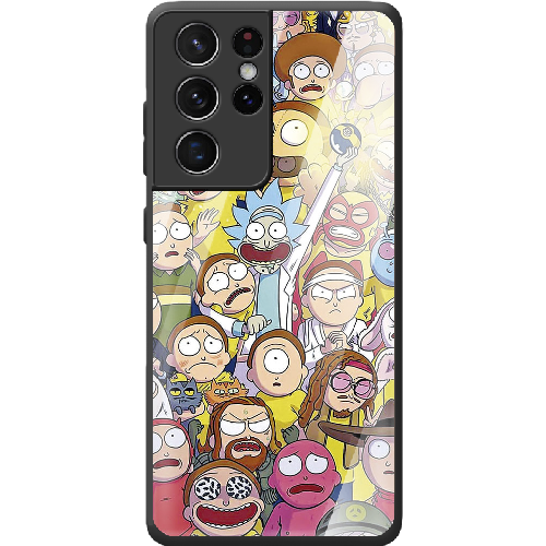 Чехол BoxFace Samsung G998 Galaxy S21 Ultra Rick and Morty все герои