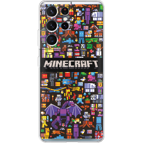 Чехол BoxFace Samsung G998 Galaxy S21 Ultra Minecraft Mobbery