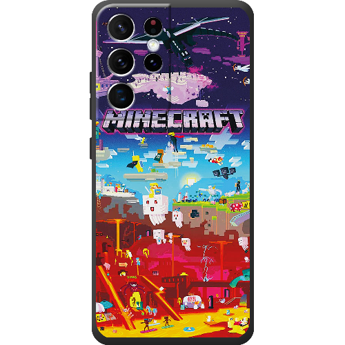 Чехол BoxFace Samsung G998 Galaxy S21 Ultra Minecraft World Beyond