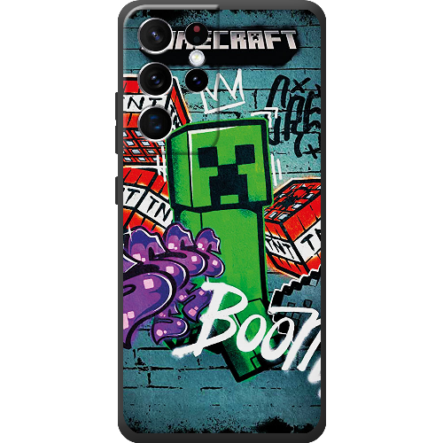 Чехол BoxFace Samsung G998 Galaxy S21 Ultra Minecraft Graffiti