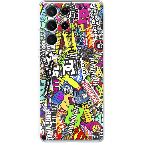 Чехол BoxFace Samsung G998 Galaxy S21 Ultra Multicolored Inscriptions