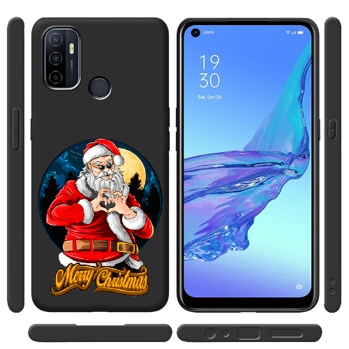 Чехол BoxFace OPPO A53 Cool Santa and heart