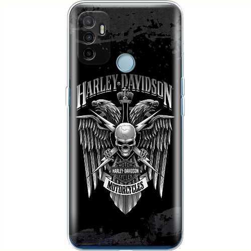 Чехол BoxFace OPPO A53 Harley Davidson skull and eagles