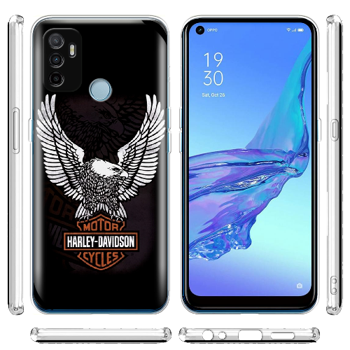 Чехол BoxFace OPPO A53 Harley Davidson and eagle