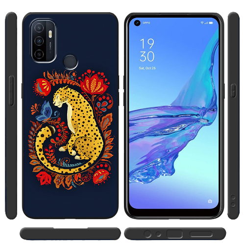 Чехол BoxFace OPPO A53 Petrykivka Leopard