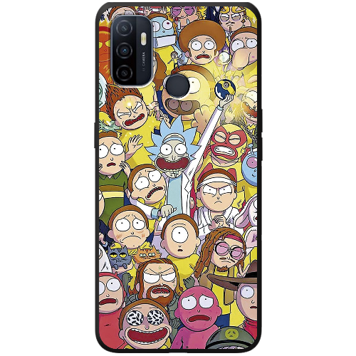 Чехол BoxFace OPPO A53 Rick and Morty все герои