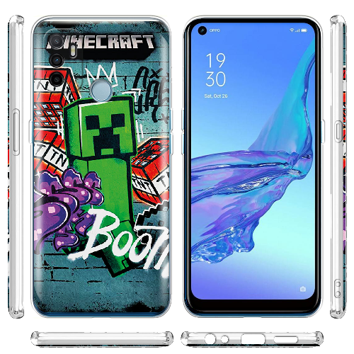 Чехол BoxFace OPPO A53 Minecraft Graffiti