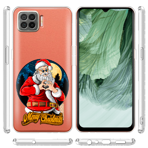 Чехол BoxFace OPPO A73 Cool Santa and heart