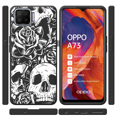 Чехол BoxFace OPPO A73 Skull and Roses