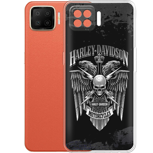 Чехол BoxFace OPPO A73 Harley Davidson skull and eagles