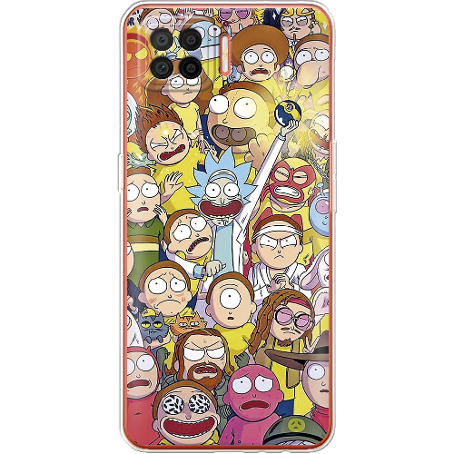 Чехол BoxFace OPPO A73 Rick and Morty все герои