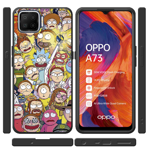 Чехол BoxFace OPPO A73 Rick and Morty все герои