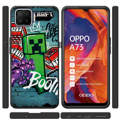 Чехол BoxFace OPPO A73 Minecraft Graffiti