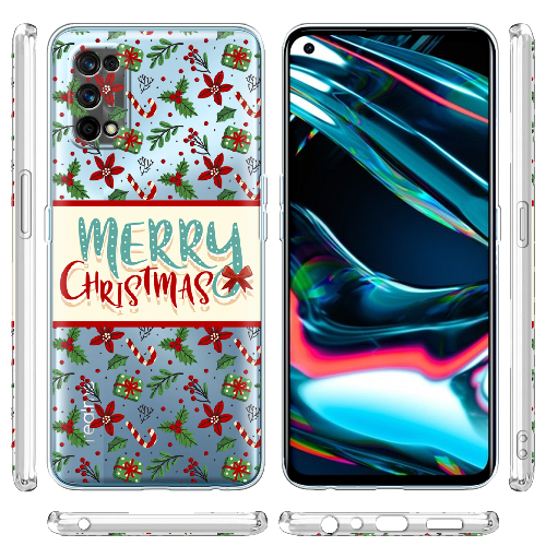 Чехол BoxFace Realme 7 Pro Vintage Christmas Congratulation