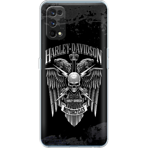 Чехол BoxFace Realme 7 Pro Harley Davidson skull and eagles