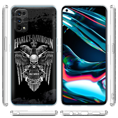 Чехол BoxFace Realme 7 Pro Harley Davidson skull and eagles