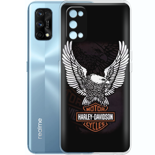 Чехол BoxFace Realme 7 Pro Harley Davidson and eagle