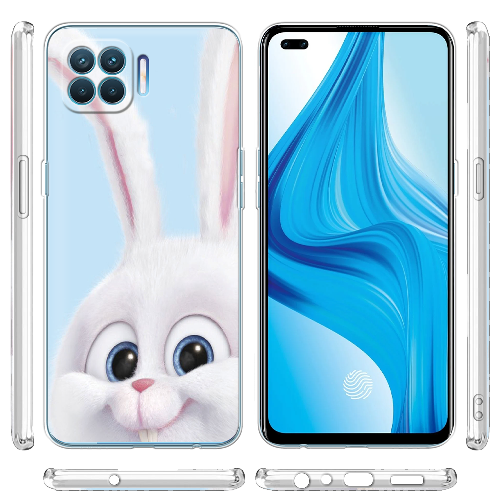 Чехол BoxFace OPPO Reno 4 Lite Кролик Снежок