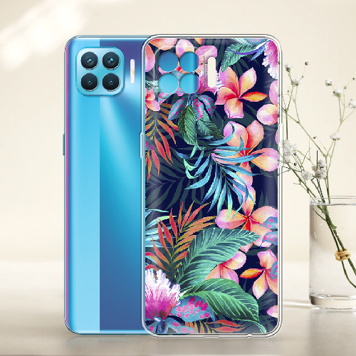 Чехол BoxFace OPPO Reno 4 Lite flowers in the tropics