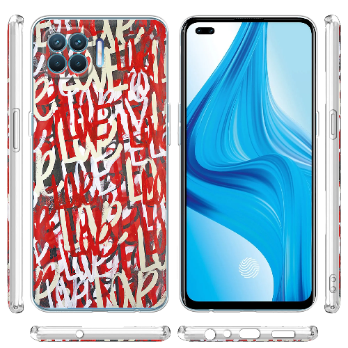 Чехол BoxFace OPPO Reno 4 Lite Love Graffiti