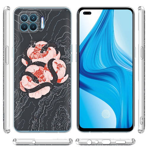 Чехол BoxFace OPPO Reno 4 Lite Snake Rose