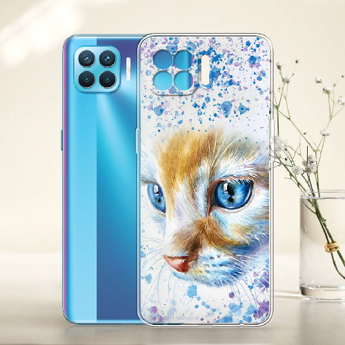 Чехол BoxFace OPPO Reno 4 Lite Голубоглазый Кот