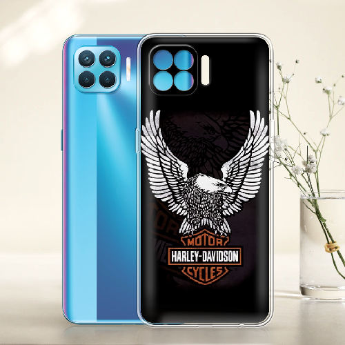 Чехол BoxFace OPPO Reno 4 Lite Harley Davidson and eagle