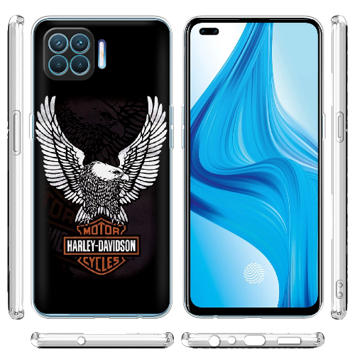 Чехол BoxFace OPPO Reno 4 Lite Harley Davidson and eagle