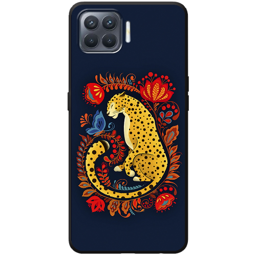 Чехол BoxFace OPPO Reno 4 Lite Petrykivka Leopard