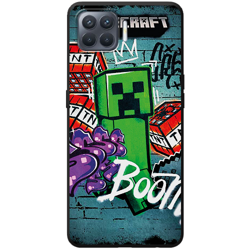 Чехол BoxFace OPPO Reno 4 Lite Minecraft Graffiti