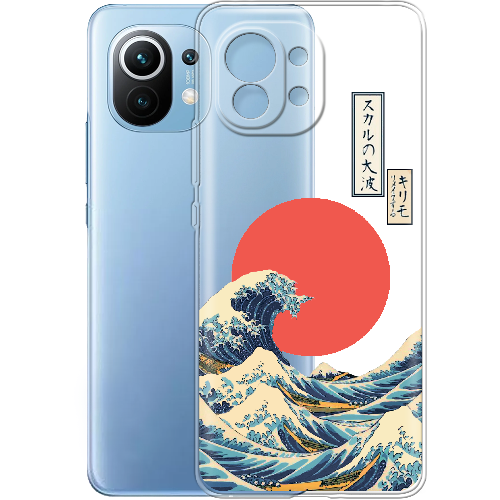 Чехол BoxFace Xiaomi Mi 11 Большая волна в Канагаве
