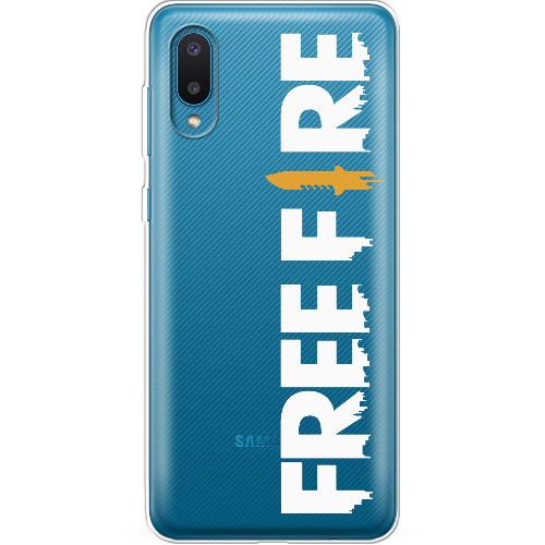 Чехол BoxFace Samsung A022 Galaxy A02 Белый Free Fire