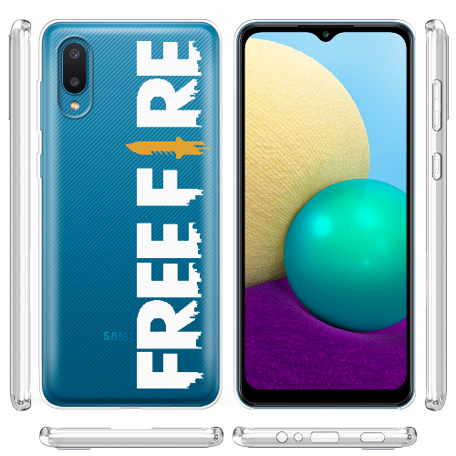 Чехол BoxFace Samsung A022 Galaxy A02 Белый Free Fire